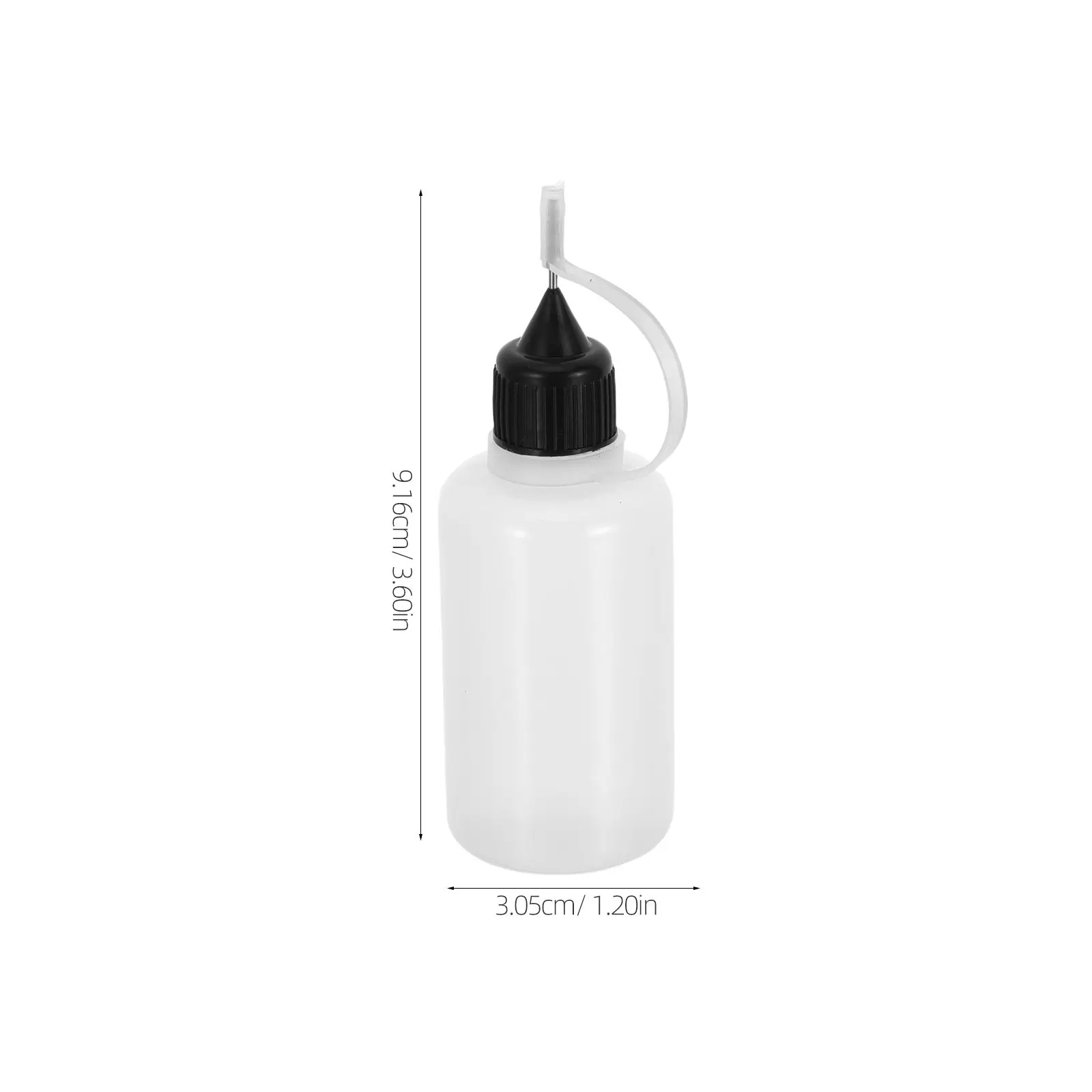 Needle Tip Dispenser Bottles 5Pcs 30ml Precision Liquid Applicators for Glue Oil Solvent Crafts