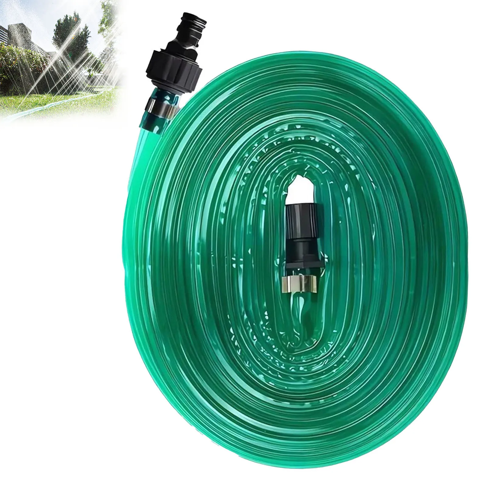 Tubo flessibile Sprinkler piatto in PVC tubo flessibile per irrigatore per giardino perfetto per fiori da giardino letti arbusti vegetali alberi e