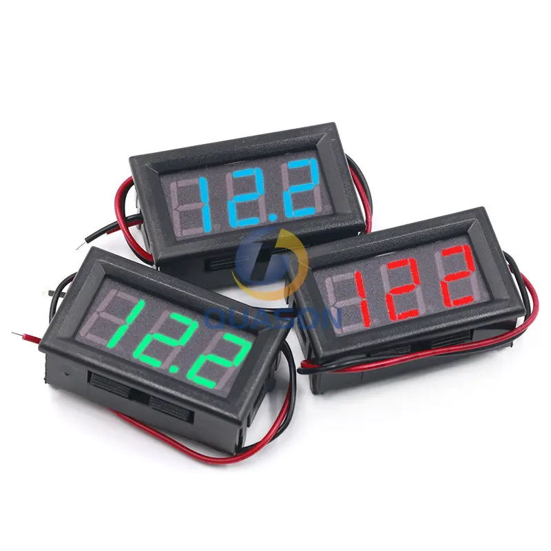 0.56 Inch Mini Red Green Blue LED Display Panel Voltage Meter Voltmeter Home Use Voltage 3 Three Digital DC 4.5V 30V 2 / 3 Wires