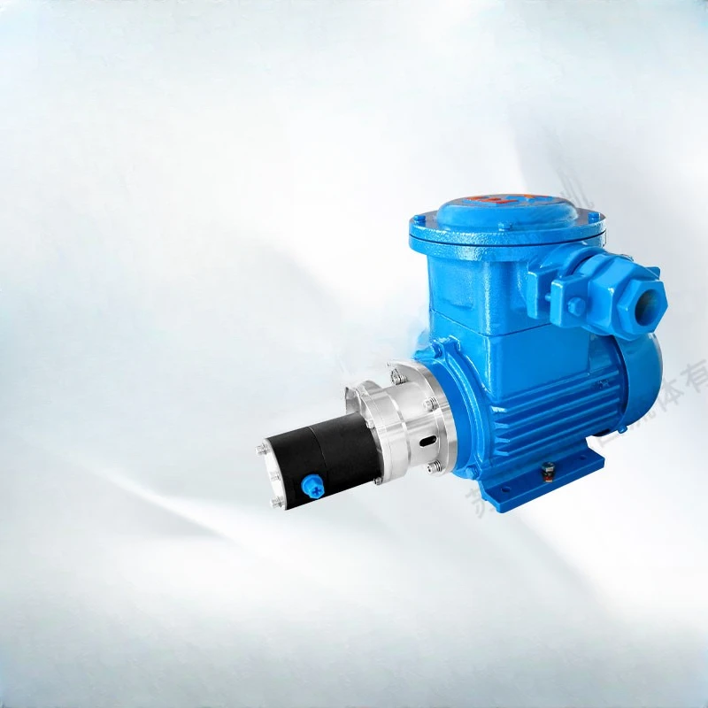 0.90Cc fluorine plastic magnetic gear pump can transport any concentration strength at will