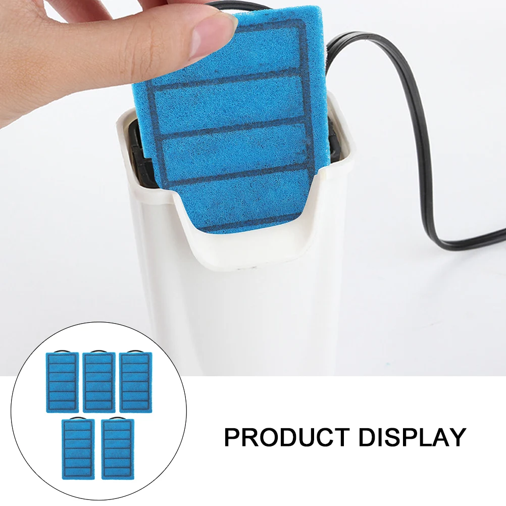 

5pcs Fish Tank Filter Carbon Pad Sponge Cover Aquarium Water Internal External Large Tank Compatible High Water Permeability