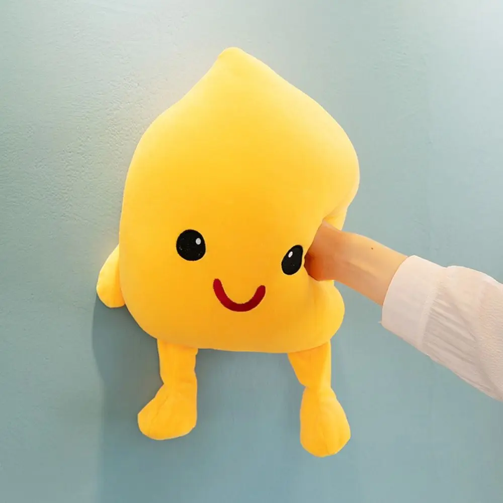 Smile Face Little Spark Man Plush Toys Yellow Little Flame Cartoon Stuffed Doll 30/40/60cm Stuffed Little Spark Plush Pillow