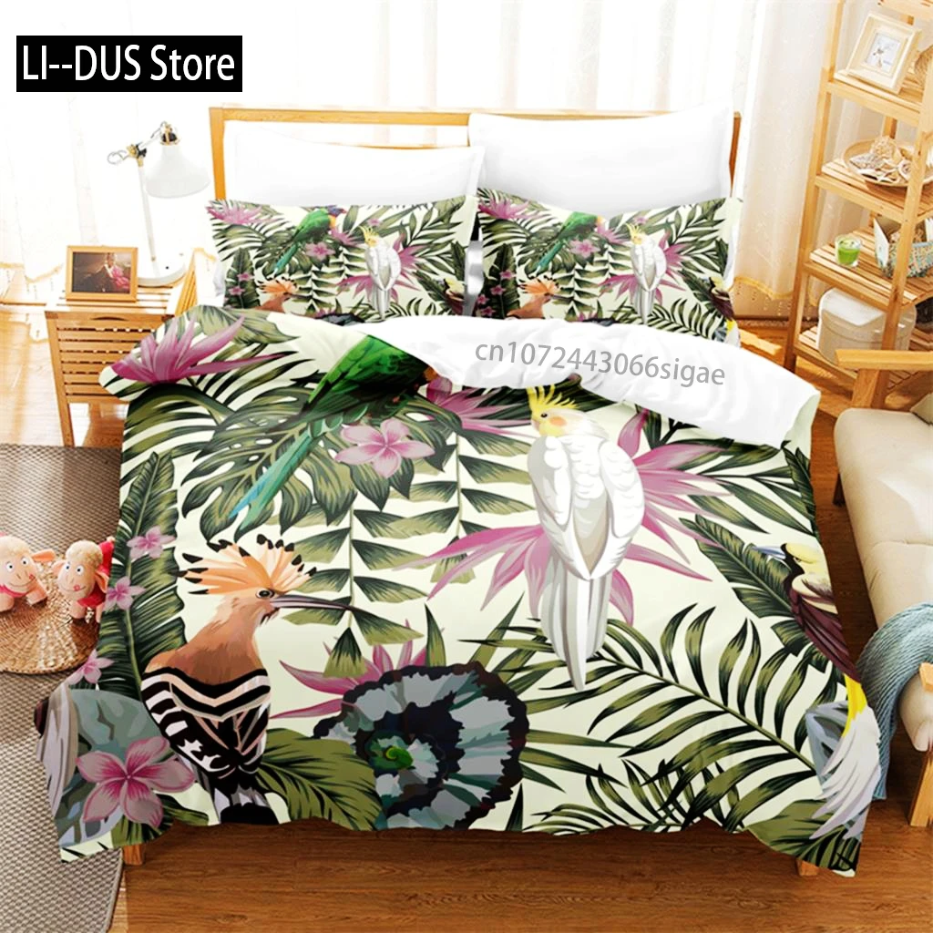 

Tropical Plants Bedding Set Duvet Cover Set 3d Bedding Digital Printing Queen Size Bedding Set Fashion Design