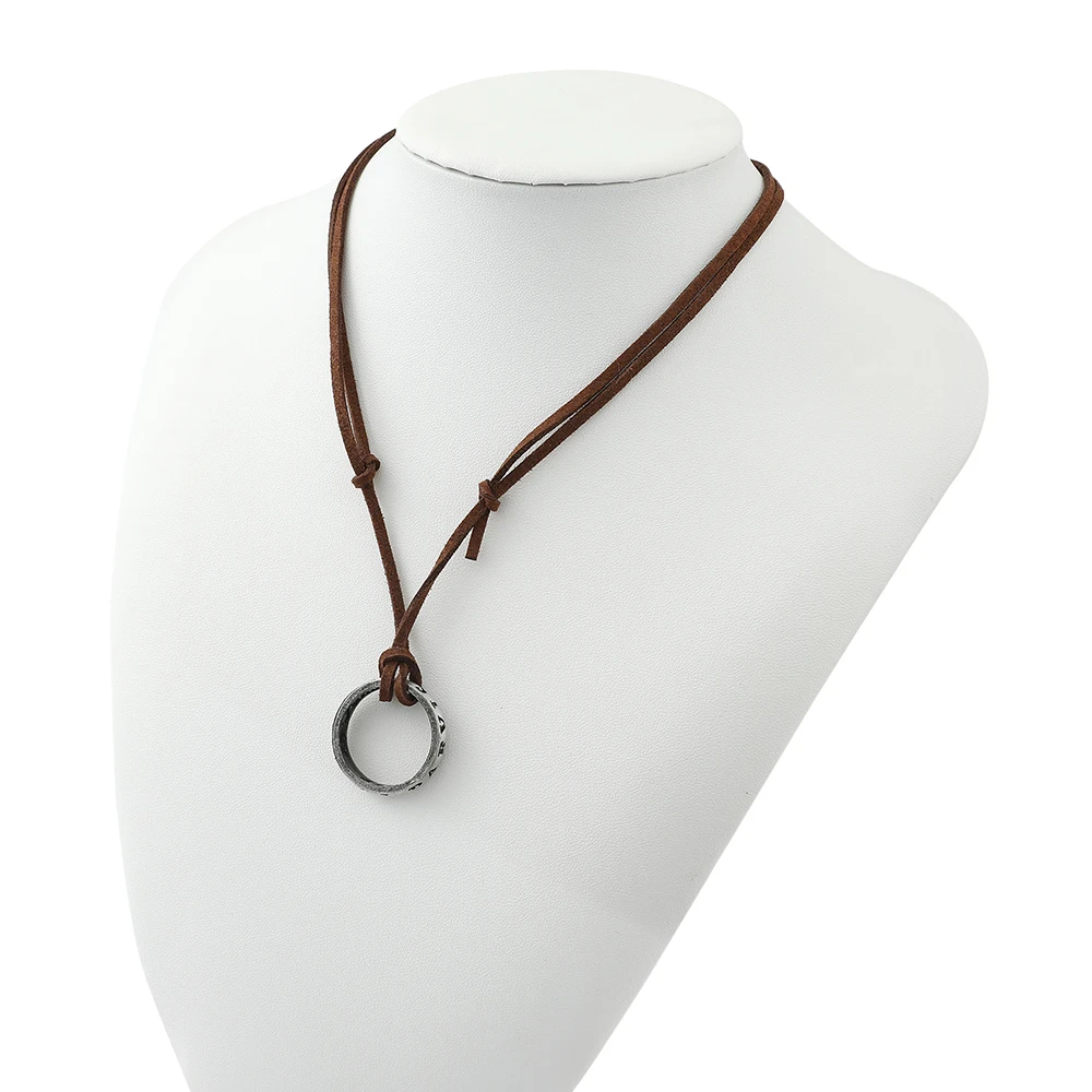 Game Anime Leder-Kettenring-Halskette mit Nathan Drake Charakter-Anhänger – Vintage-Design für Cosplay und Schmuckzubehör – Detail 8