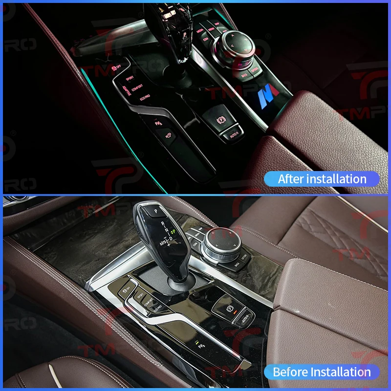 For BMW New 5 series 6GT G30 G32 M5 LED 11 Colours Ambient Lights Car Center Console Saddle Light Interior Decorative Lamp Refit