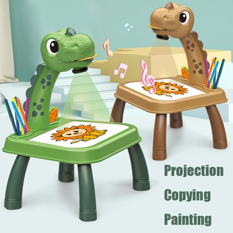 Children Projection Painting Board Early Education Drawing Board Painting Table Children's Toys