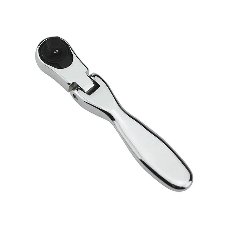 New Shown-1 PCS Silver Steel 1/4 Fast Rotatable Double-Headed Mini Ratchet Wrench 72-Tooth Socket Screwdriver Ratchet Wrench
