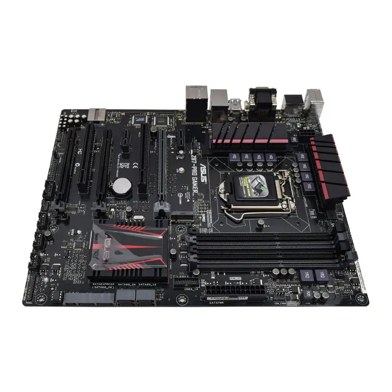 ASUS-Z97 Placa-mãe PRO GAMER, 1150 DDR3, Core i7, 4790K, i5 4670K Cpus, Intel Z97, PCI-E 3.0, 32GB, ATX, M.2, SATA3, 6 × USB 3.0