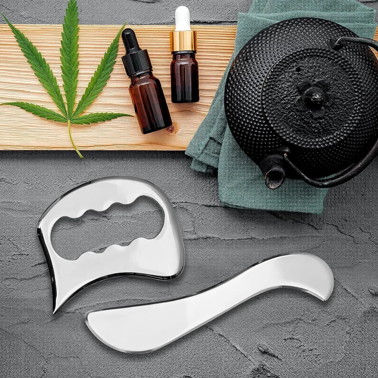 

Gua Sha Tool Stainless Steel Muscle Full Body Skin Massage Tool Soft Tissue Myofascial Scraper Stuff Lymphatic Drainage Massager
