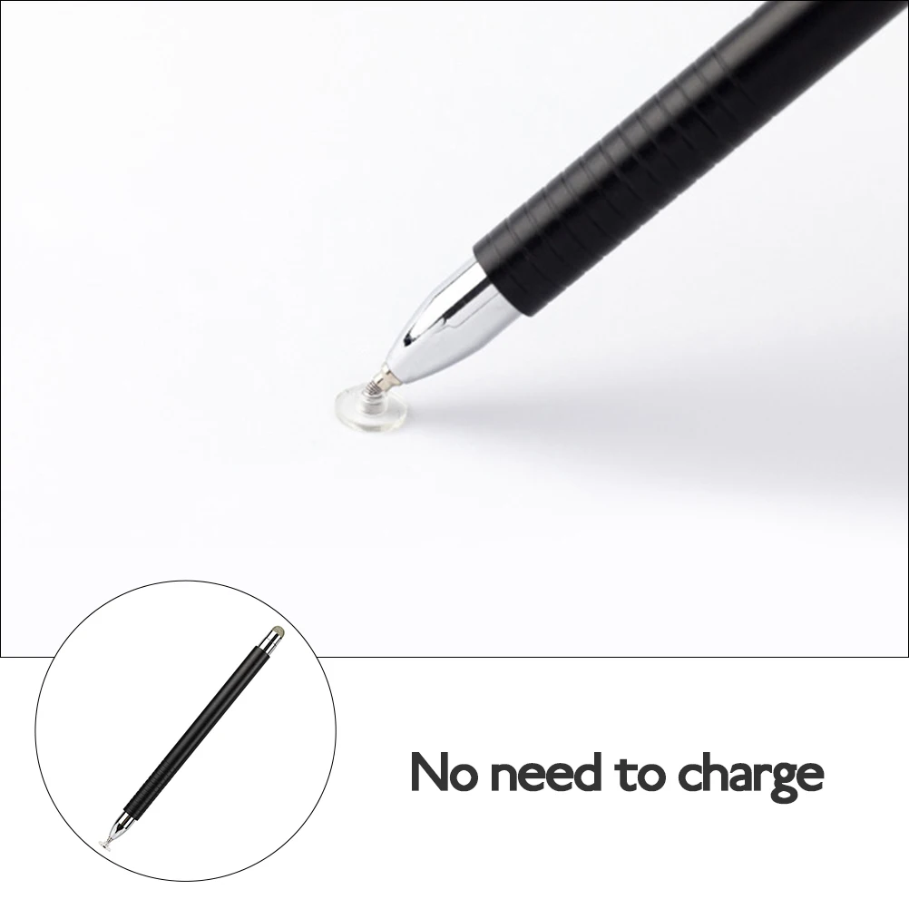 

1pc Magnetic Stylus Pens for Touch Screens Replaceable Tips 180 Degree Rotatable Sensitive Aluminum Universal Disc Styluses