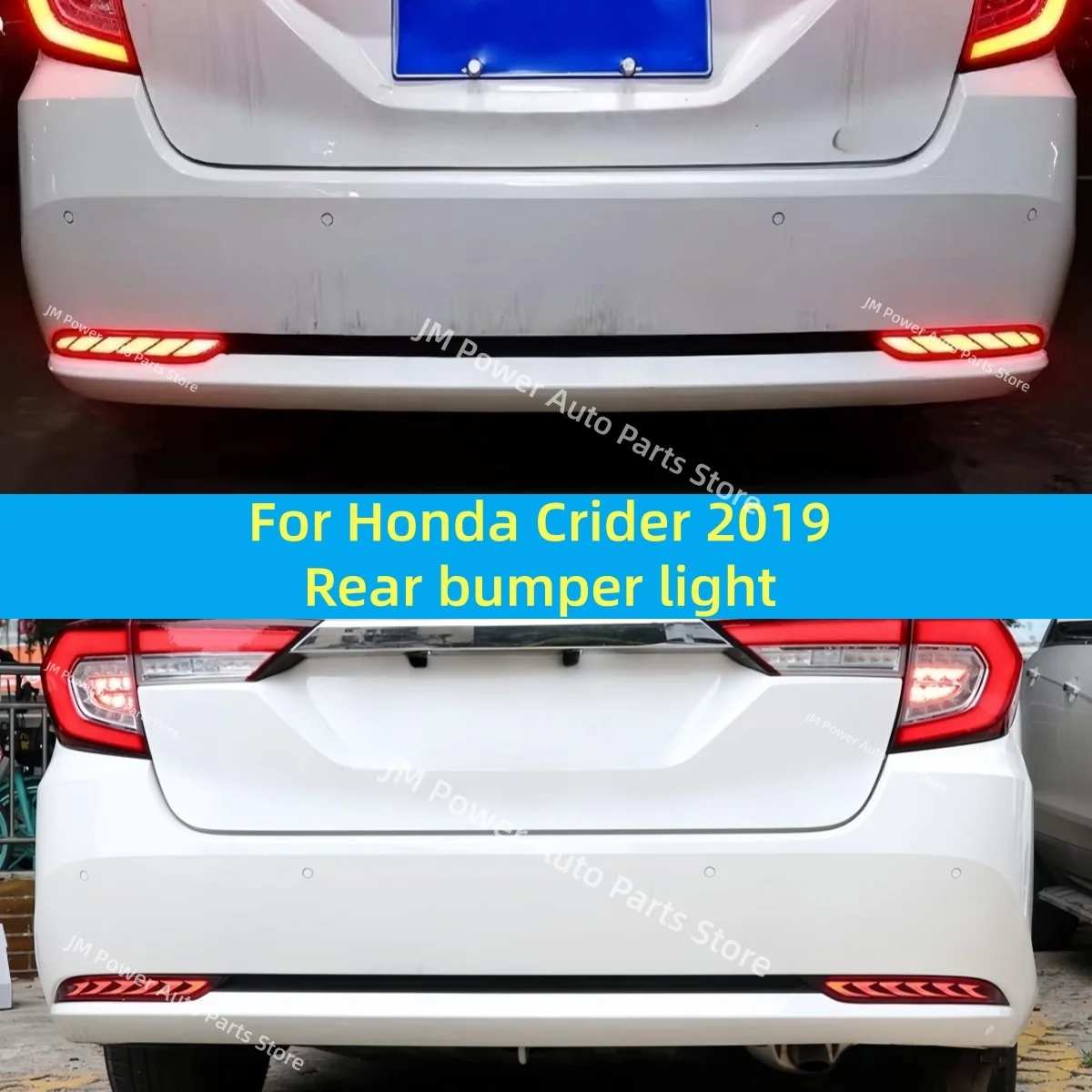 For Honda Crider 2019 Rear bumper light Three functions Modification LED Brake light Turn signal Warning light Automobile parts