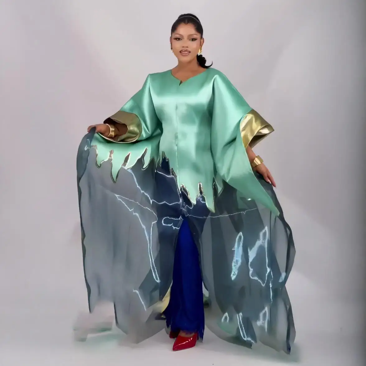 Lussuosi abiti africani per donna festa Abito in due pezzi con set di lingerie in pizzo abiti africani per donna Abiti africani 2025