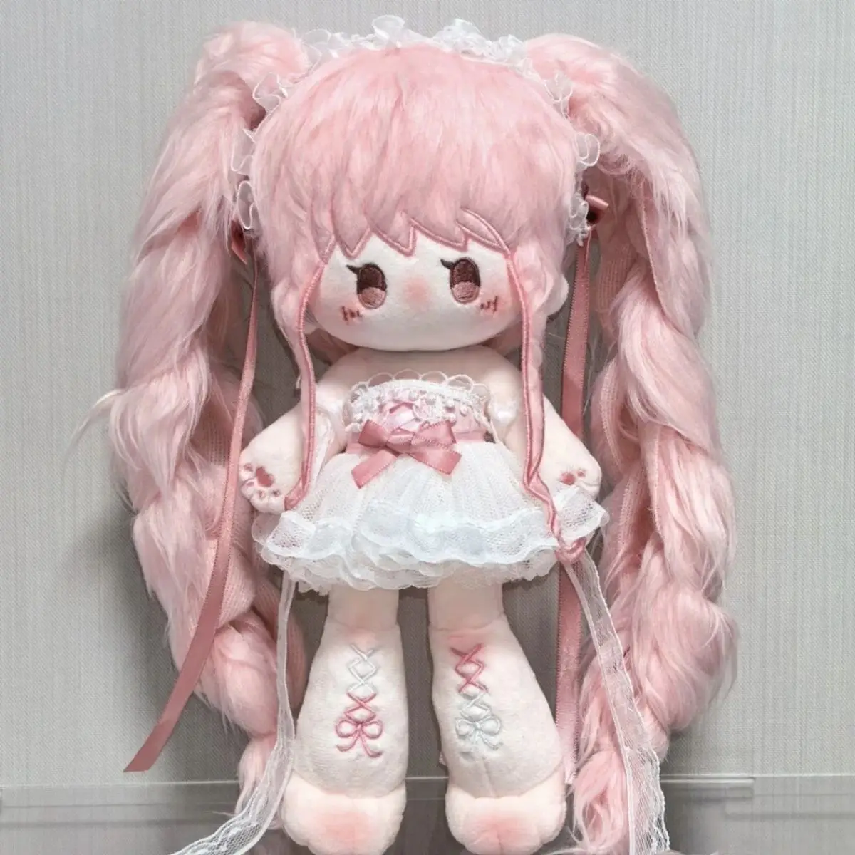 20cm Infinity Nikki Plush Doll Cute Pink Nikki Cosplay Dress-up Cotton Doll Toys Children's Fans Adults Birthday New Year Gifts