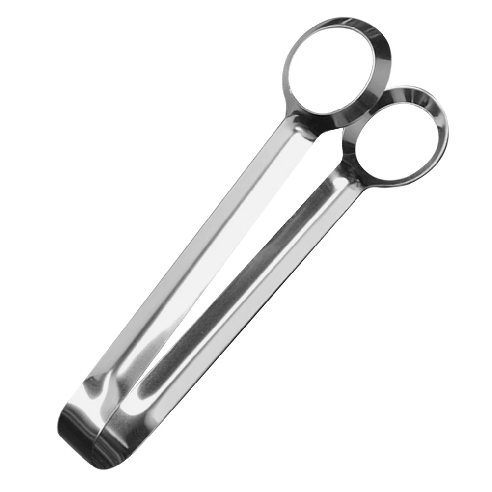 

Stainless Steel Egg Tong Non-Slip Kitchen Tongs Multi-Functional Food Clip for Cooking Meatballs Snacks Salad Serving Utensils