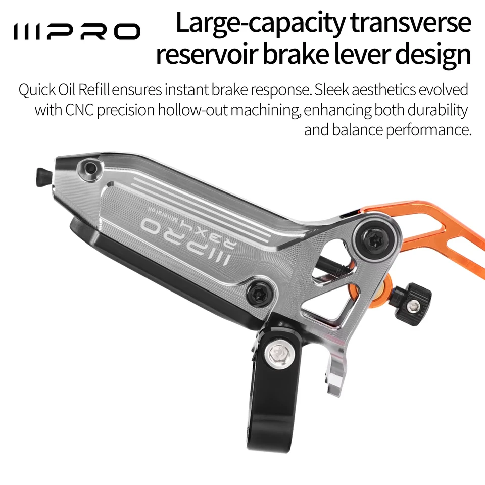 2025 IIIPRO R3X4 Hydraulic Disc Brake, 4-Piston Quick Release