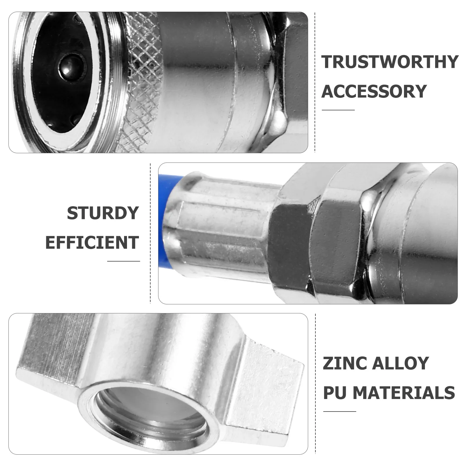 

Trailer Hose Assembly Zinc Alloy PU Material Heavy Duty Leakproof Device for Trucks Camping Truck Parts