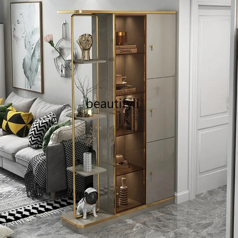 A55 Y Living room partition wine cabinet entrance shoe cabinet integrated light luxury entrance foyer cabinet opposite the door