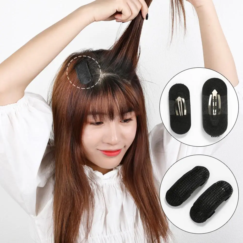 8Pcs/Set Puff Hair Head Cushion Invisible Fluffy Hair Pad Sponge Clip Bun Bump It Up Volume Hair Base For Women Hair Accessory