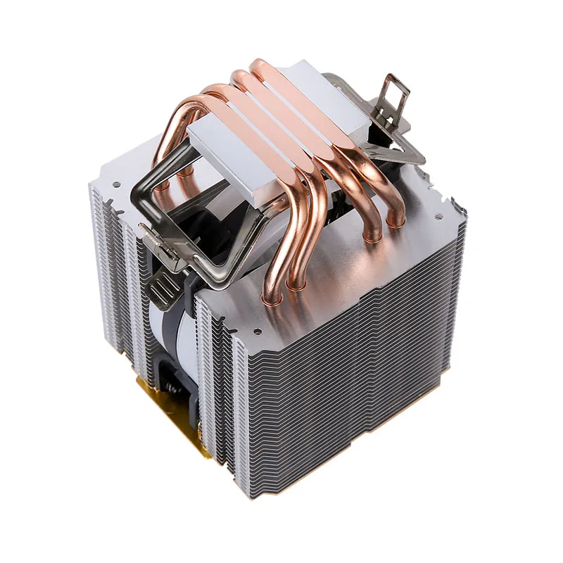 LANSHUO Efficient Silent CPU Fan 90mm 4pin/PWM PC Twin tower Cooler 4/6 Heat Pipe Compatible LGA 115x 2011 x99 AM4 x79 1700 1200
