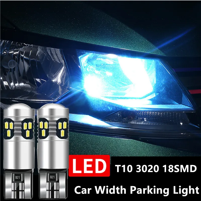 2Pcs W5W Led T10 168 194 Signal Lamp Canbus 2016 18SMD For Car Interior Map Dome Lights Parking Position Lights Accessories