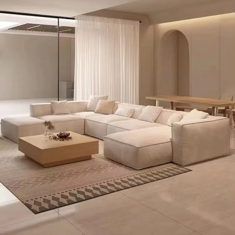 

Living Room Sofa Bed, Modern Large L-shaped Sofa Bed, European and North American Large Angle Segmented Sofa Bed