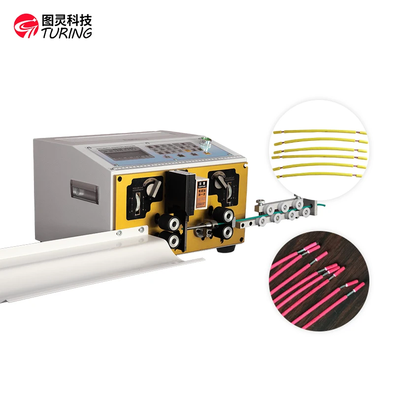 TR-808 Small Double Wire cutting and Stripping Machine 1.5-4mm2 BVR multi-strand soft and hard wire Cable Stripping Machine Tool