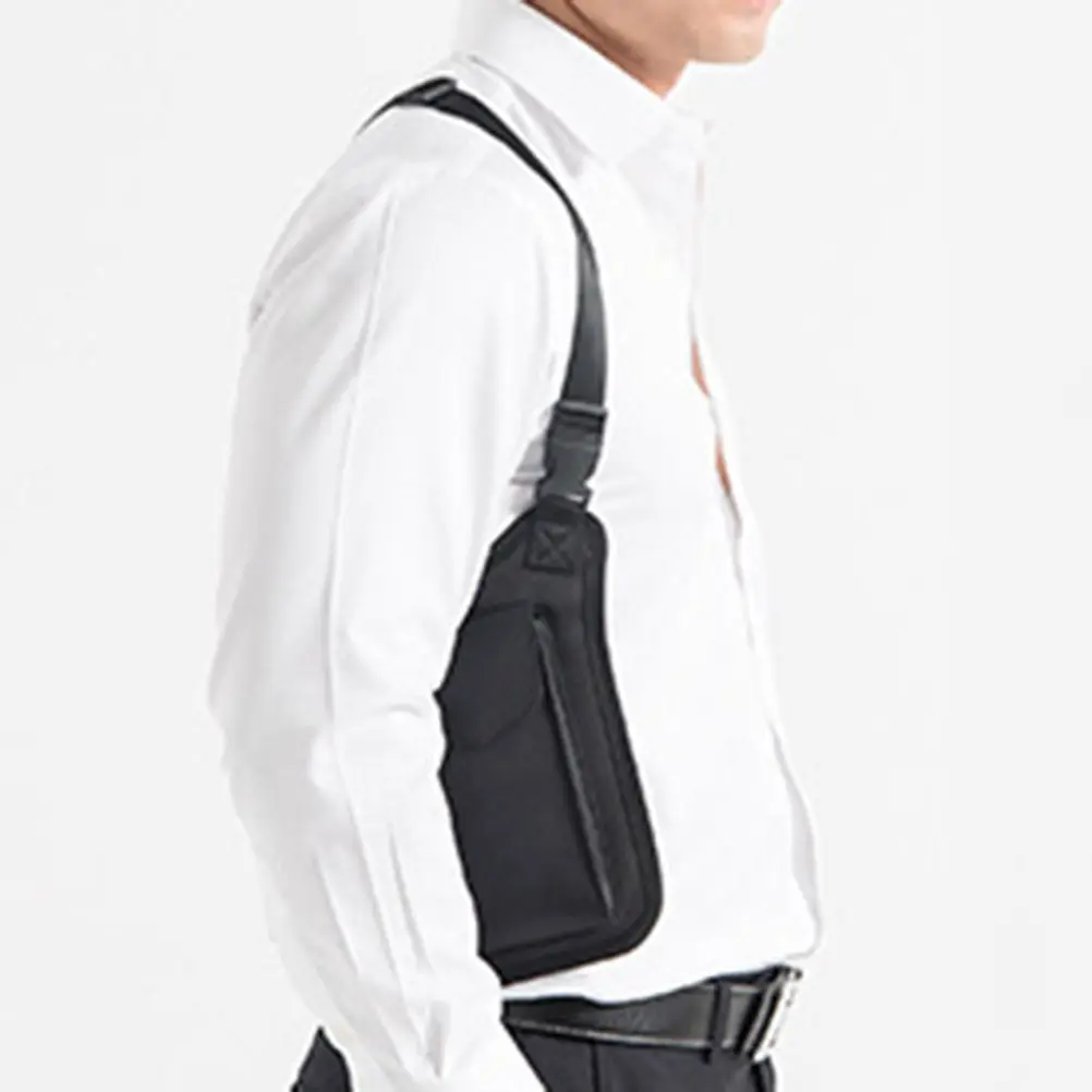 

Nylon Armpit Bag Upgraded Anti-Theft Hidden Underarm Shoulder Bag Concealed Pack Black Multi-Pocket Organizer for Men Women
