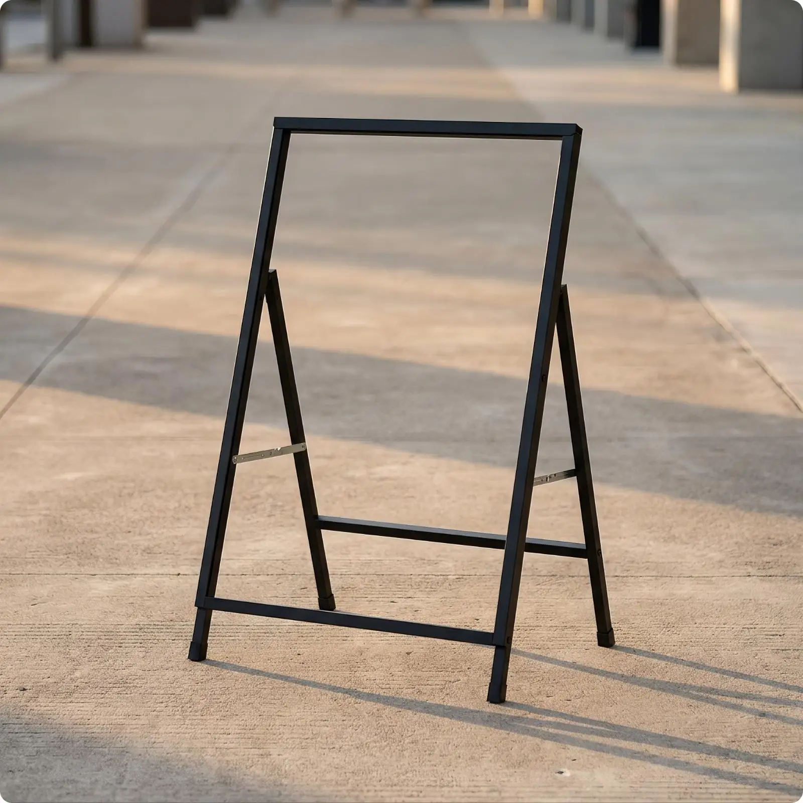 Versatile Advertising Poster Stand with Angled Leg Base for Indoor Placement Double Sided Sign Holder Board