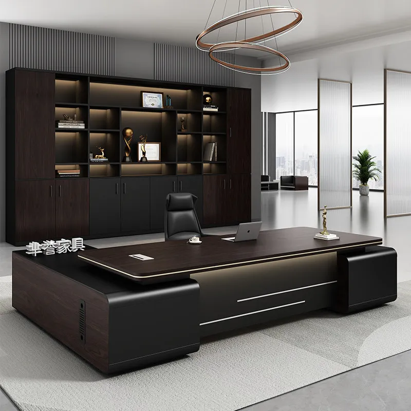 Office Head President Supervisor Manager Office Desk and Chair Combination