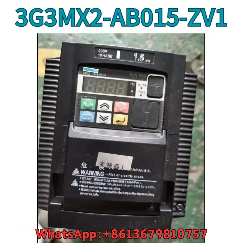 

Used 3G3MX2-AB015-ZV1 frequency converter test OK Fast Shipping