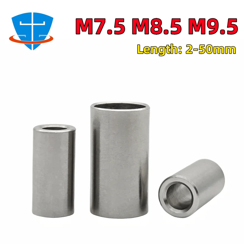 10/5/1pcs M7.5 M8.5 M9.5 SS304 Stainless Steel Bushing Round Column Joint Spacer Unthreaded Hollow Casing Lengthen Washer Sleeve