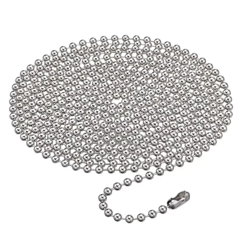 A82I-Metal Bead Chain For Roller Blind Fitting With Bead Buckles Accessories Household For All Lamp Rope Decoration