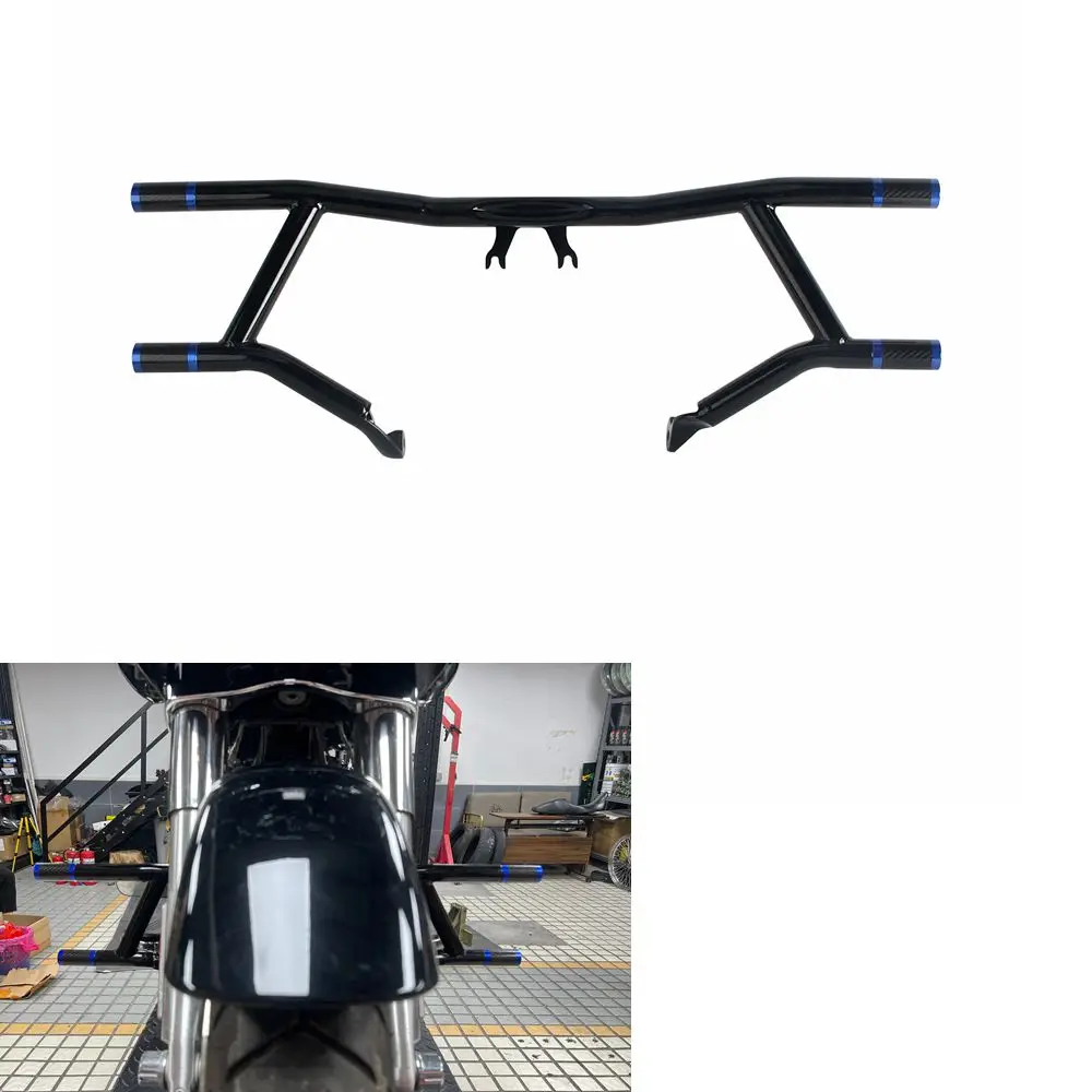 

Motorcycle Highway Peg High 2 Step Crash Bar Engine Guard for Touring Street Glide Road Glide Road King FLHX FLHR FLTRXST