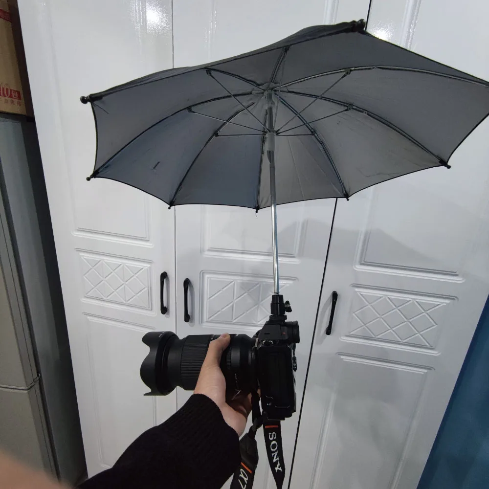 Câmera guarda-chuva impermeável capa de chuva guarda-sol capa de chuva adaptador de sapato quente para canon nikon sony pentax fujifilm fuji olympus leica