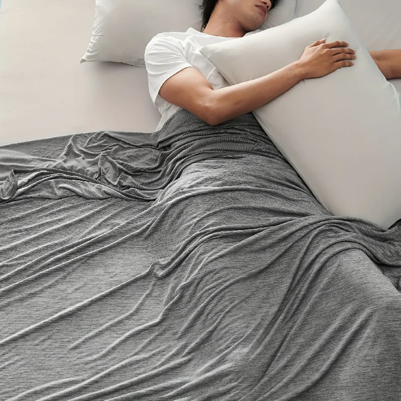 150*200cm Imitation Nylon Lightweight, Ultra-Soft, Cooling Summer Blanket, Double-Sided Cooling Nap Blanket
