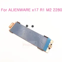 Laptops M.2 2280 SSD NVME Heatsink Mounting Metal Bracket Cover Thermal Plate For Dell ALIENWARE x17 R1 R2 Gaming C99KM