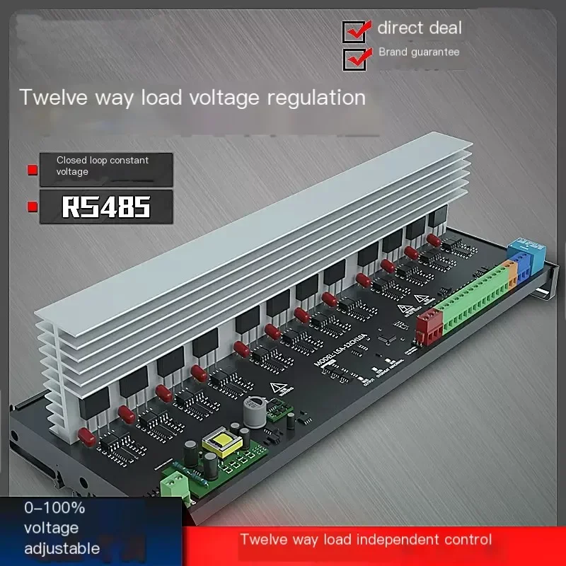 12-channel AC Voltage Regulating Multi-channel Power Regulator 485 Communication Constant Voltage Temperature Control Solid Stat
