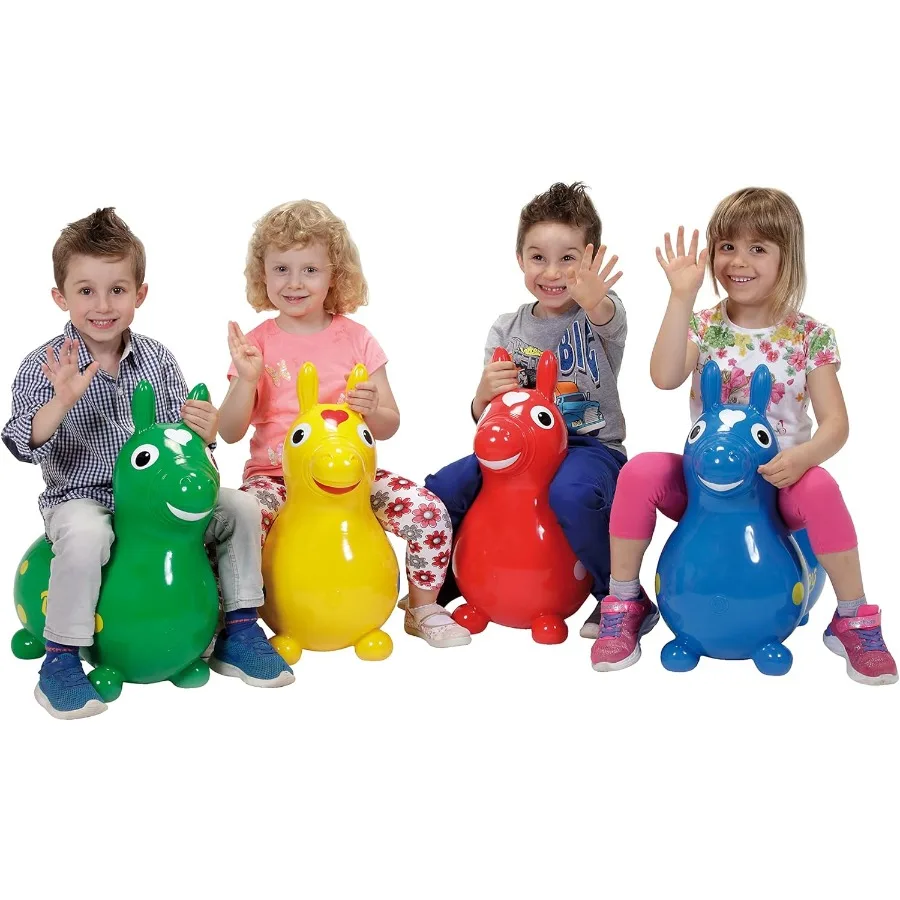 Gymnic Rody Bounce Horse Orange – Ideal para atividades físicas internas e no desenvolvimento de habilidades motoras em 3 a 8 anos, promove o equilíbrio C