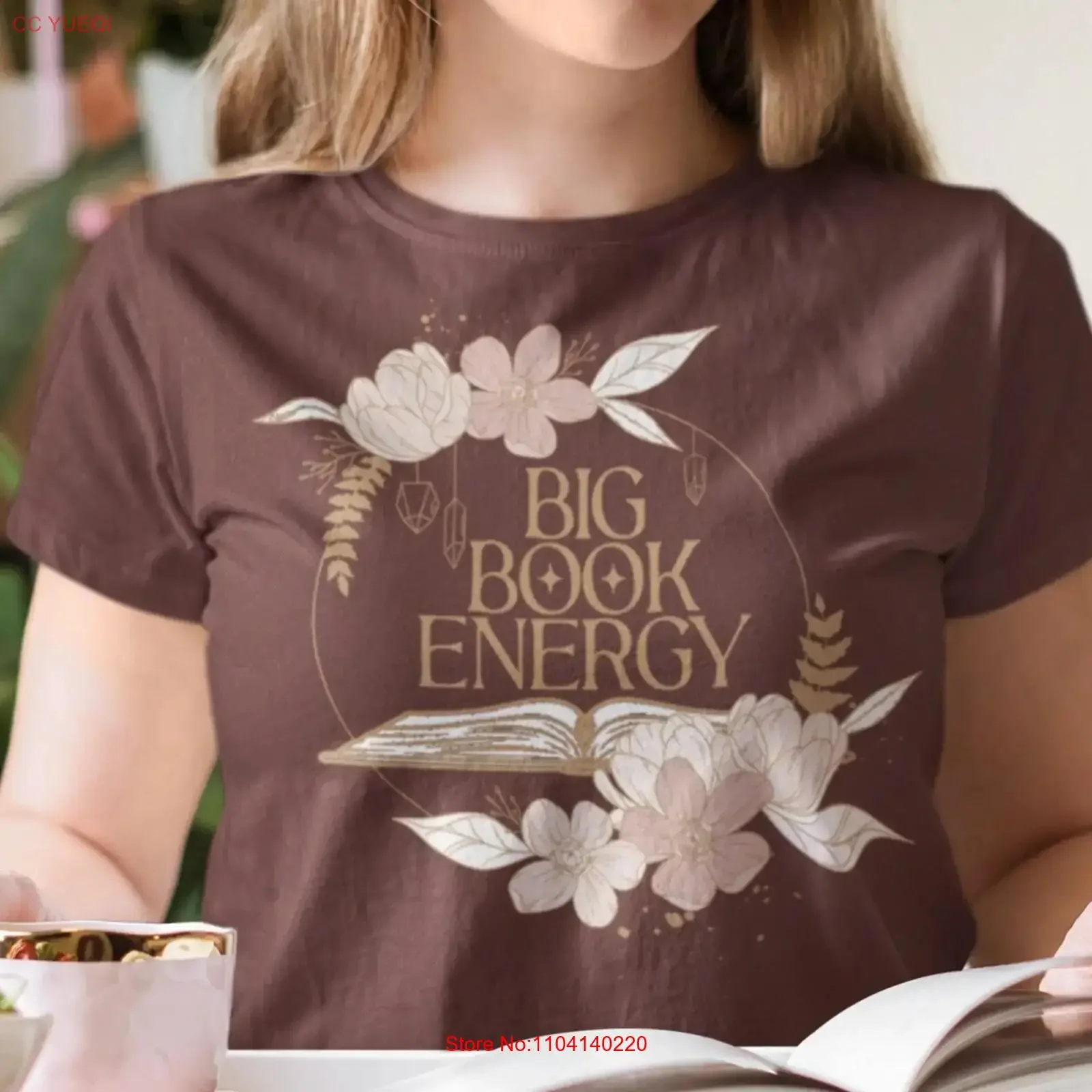 Big Book Energy T Shirt Bookish Booktok Bookworm Booktube Literary tee Lover vintage Washed Stylish designer clothes Stretched