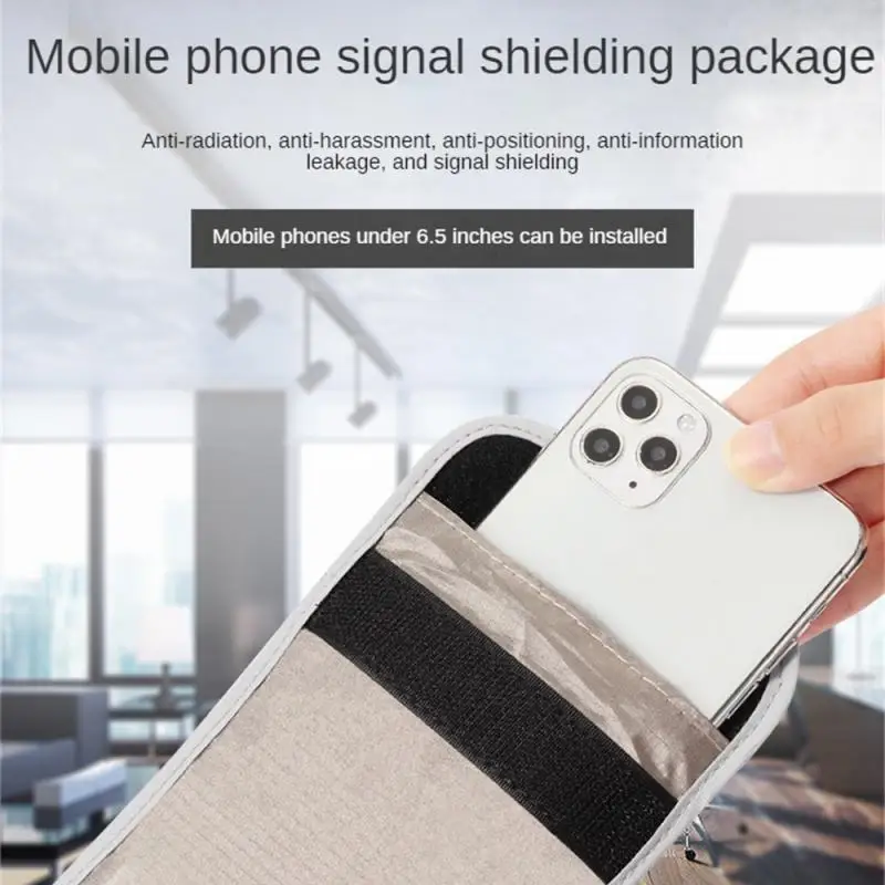 Signal Blocking Faraday Bag for Cell Phone Anti-Theft Key Fob Shield GPS Location Protection Info Security RFID BagWallet Case