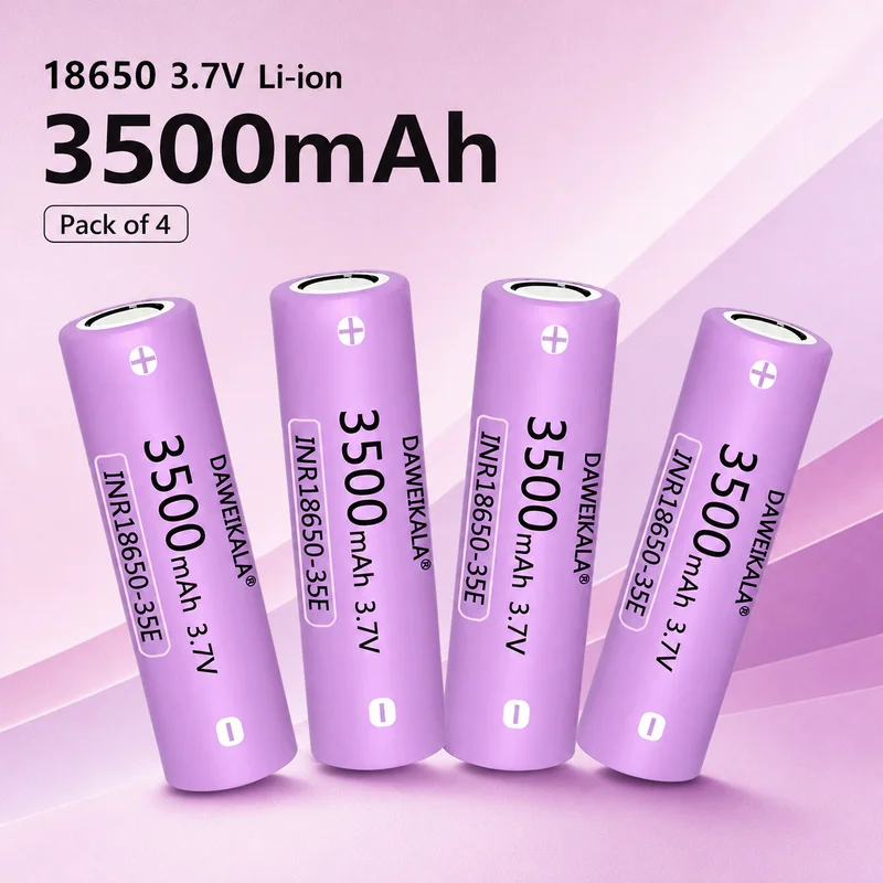 18650 Li-ion Rechargeable Battery Lii-35A 3500mAh 3.7V 10A High Drain Lithium Cell For Flashlight Torch With Stable Output