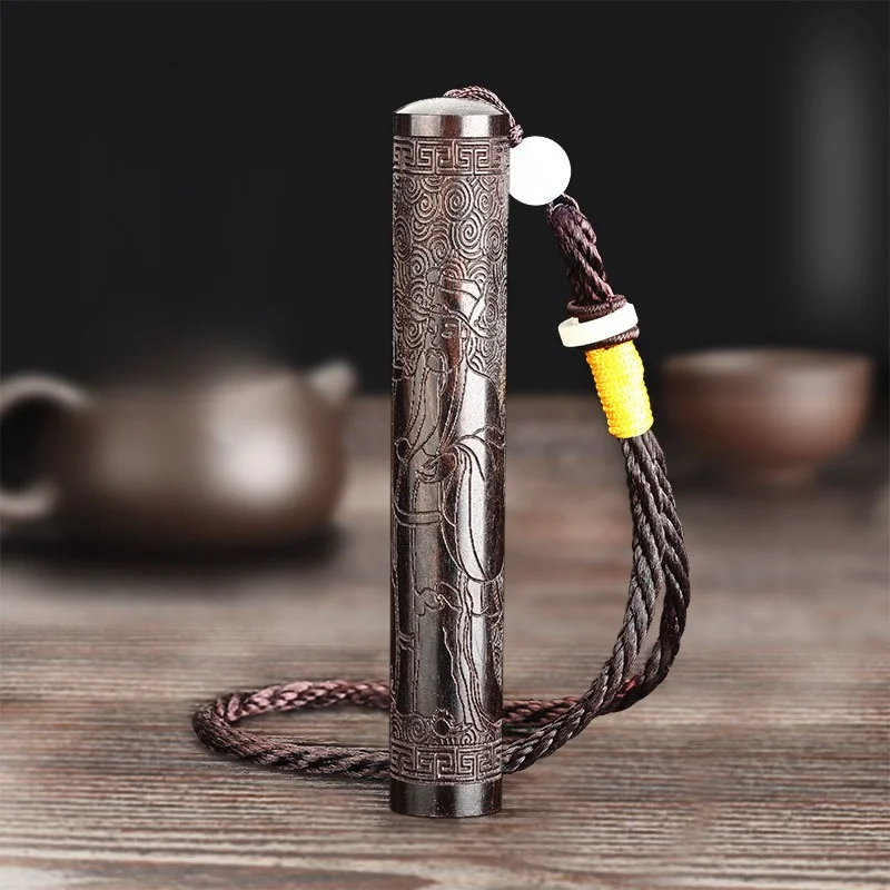 Mini Windproof Flameless Electronic Lighter, Tungsten Steel Mini Portable Charging USB Lighter,Cigarette Lighter,Vintage Pendant view 5