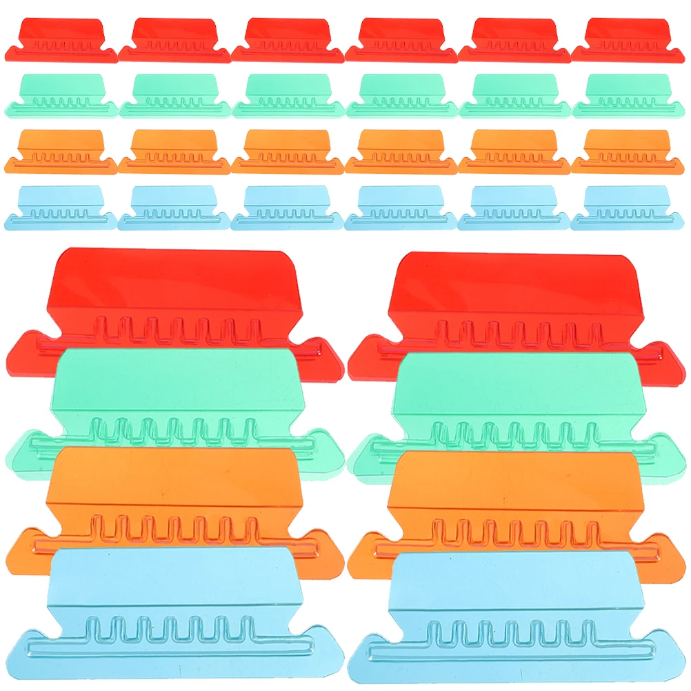 

40pcs Colorful Label Index Cards Adhesive Tabs for Binders Hanging File Folders Plastic Classification Labels Office