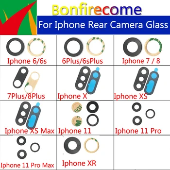 10 adet 'lot için iPhone 6 6s 7 8 artı X XR XS11 Pro Max geri arka kamera cam Lens ile Sticker