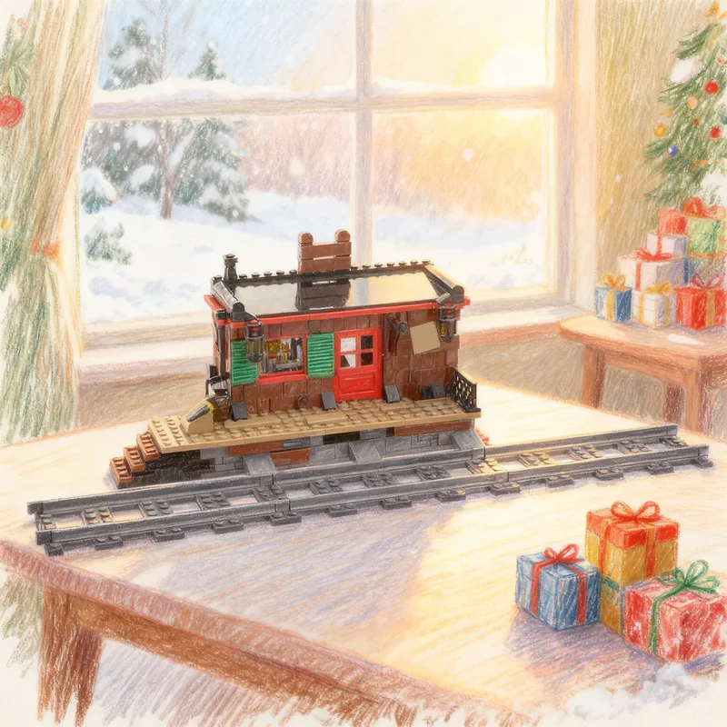 395pcs MOC Western Wild West Train Station Cowboys Legoredo Model Building Blocks Construction Kids Idea DIY Christmas Gift Toys
