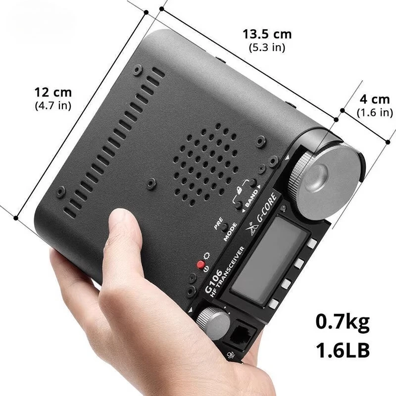 2025Xiegu G106 Portable HF Ham Radio Transceiver QRP SDR Latest G-CORE Amateur Radio SSB/CW 0.5-30MHz Mobile Radio