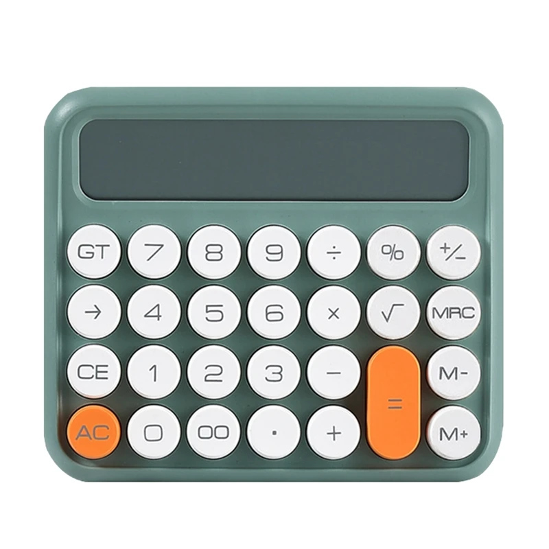 Stationery Big Lcd Screen Office Calculator School Dual Portable Calculator Student Calculator Green