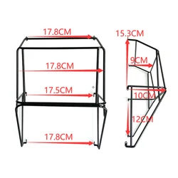 TOUCAN metalowy bagażnik A do gąsienic RC akcesoria 1/10 zdalnie sterowane części samochodowe D90 Pickup TH01558-SMT6