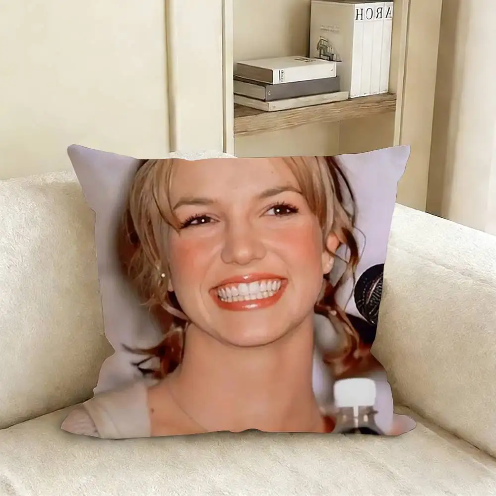 B-Britney S-Spears Pillow Case Living Room Sofa Cushion Cover Suitable For Home Bedroom Room Decoration view 5