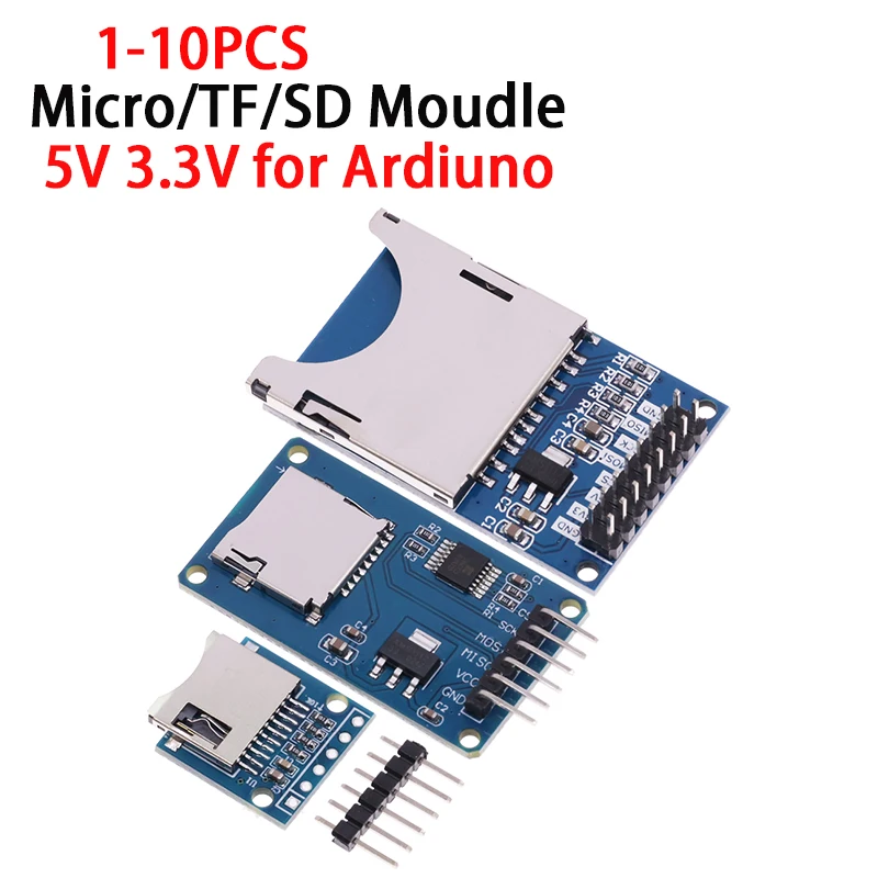 1-10PCS Micro SD Storage Expansion Board D1 Mini TF Card Module Mini Micro SD TF Card Memory Shield Module With Pins XZG
